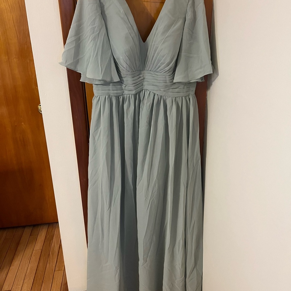 Elegant Sage Green Dress for Women